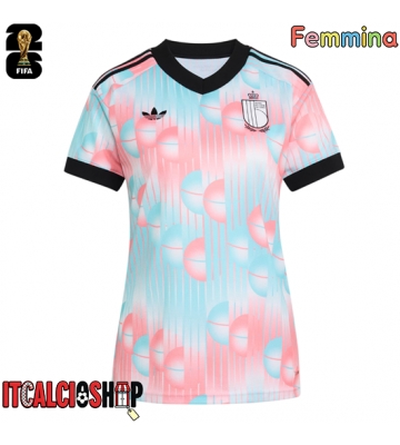 Belgio Seconda Maglia Femmina Mondiali 2026 Manica Corta